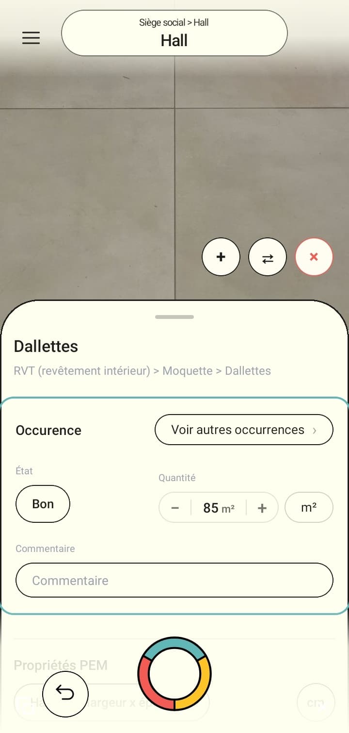 Fiche produit DiagApp ouverte en bottom sheet sur le terrain